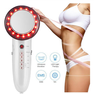6 In 1 EMS Infrared Weight Loss Massager Portable Anti-cellulite Fat Burner Ultrasonic Cavitation Body Slimming Machine