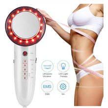 Load image into Gallery viewer, 6 In 1 EMS Infrared Weight Loss Massager Portable Anti-cellulite Fat Burner Ultrasonic Cavitation Body Slimming Machine